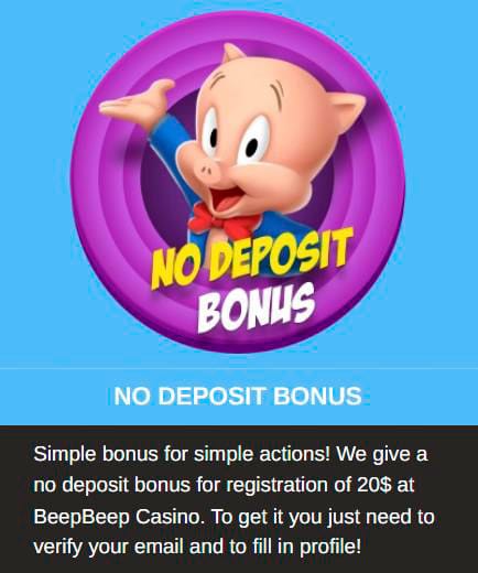 no deposit beep beep casino